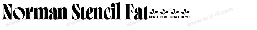 Norman Stencil Fat字体转换 Norman Stencil Fat字体转换